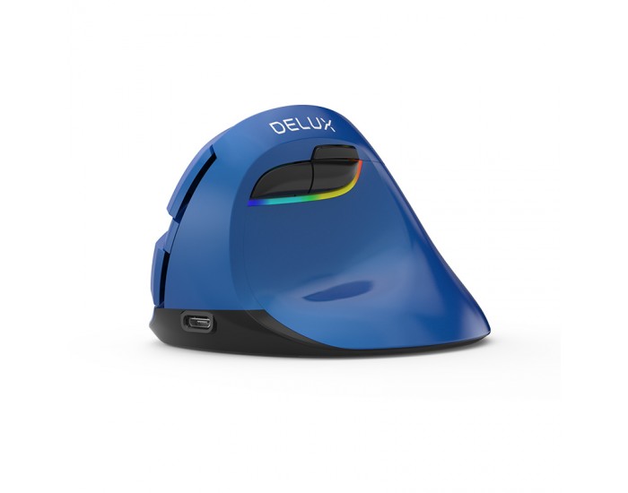 Mишка DELUX M618mini Безжична/Bluetooth вертикална