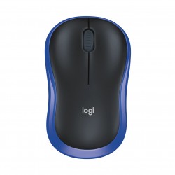 Безжична мишка Logitech M185 черно-синя 910-002239 - Клавиатури, Мишки и Падове
