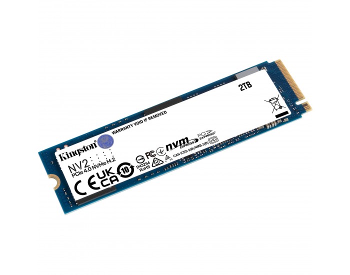 Kingston 2TB NV2 M.2 2280 PCIe 4.0 NVMe SSD, up to 2100/1700MB/s, EAN: 740617329971 Kingston 2TB NV2 M.2 2280 PCIe 4.0 NVMe SSD, up to 2100/1700MB/s, EAN: 740617329971