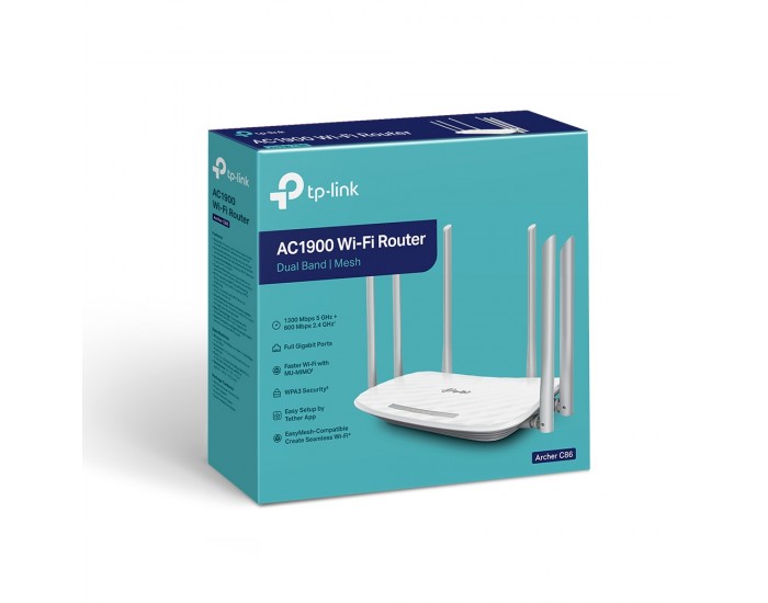 Двулентов Wave2 Wi-fi рутер TP-Link Archer C86 AC1900