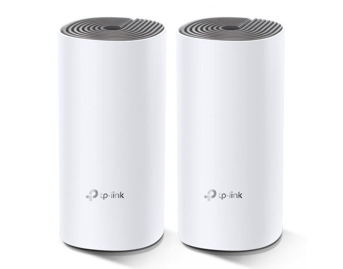 Безжична Mesh Wi-fi система TP-Link Deco E4 AC1200 (2-pack)