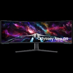 Monitor LED Samsung LS57CG952NUXEN Odyssey G95NC, 57" DUHD Curved 1000R 32:9 (7680x2160) VA 240z, 1000 cd/㎡, 2500:1, HDR 1000, 1ms (GTG), 178/178, FS Premium Pro, 1xDP 3xHDMI, 3xUSB 3.0 , 3.5 Jack, Tilt/Swivel/HeightAdj, VESA 100x100, 2Y - Офис техника