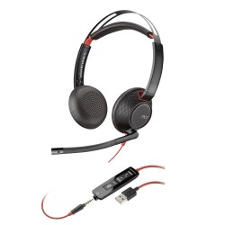 Слушалки HP Poly Blackwire 5220 USB-А 80R97AA - с микрофон - Слушалки, Микрофони и Уеб Камери