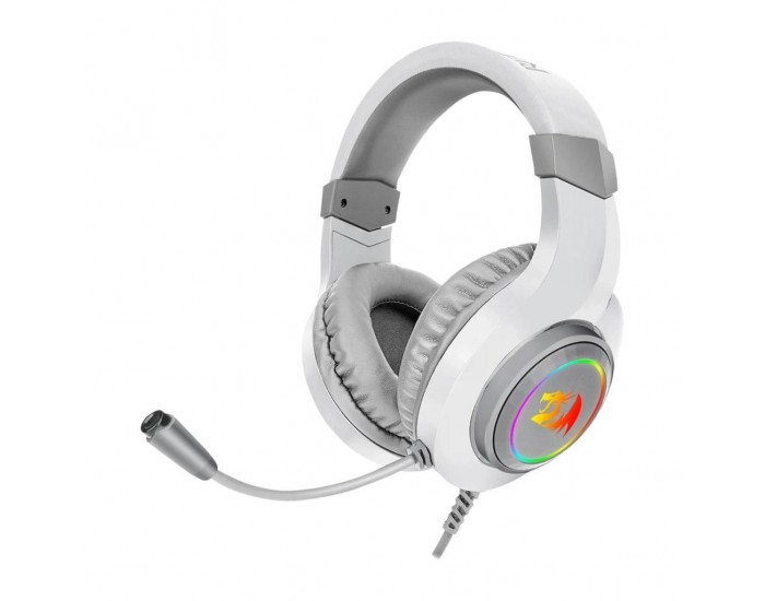 USB RGB LED геймърски слушалки с микрофон Redragon Hylas H260-W