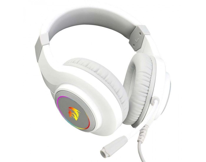 USB RGB LED геймърски слушалки с микрофон Redragon Hylas H260-W