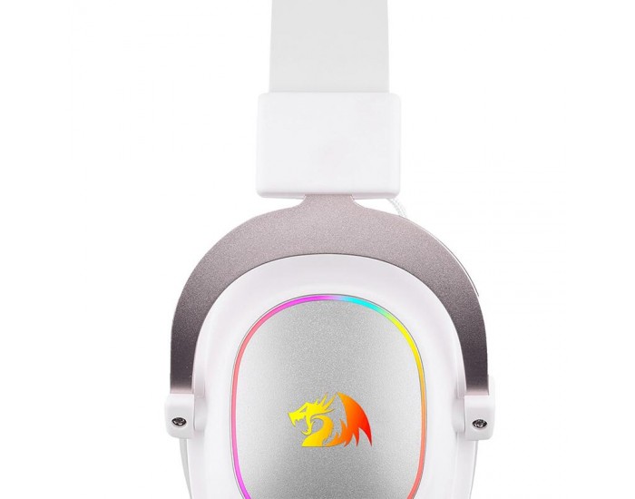Геймърски слушалки Redragon H510W-RGB Zeus X RGB - бели