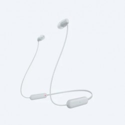 Слушалки Sony Headset WI-C100, white - Слушалки, Микрофони и Уеб Камери