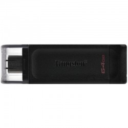 Kingston 64GB USB-C 3.2 Gen 1 DataTraveler 70 EAN: 740617305302 - USB Хъбове, Четци и Флашки