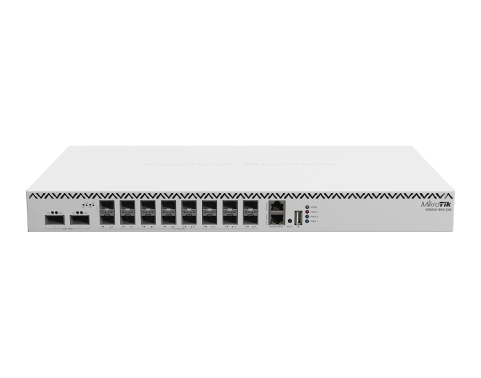 Комутатор Mikrotik CRS518-16XS-2XQ-RM 2x 100 Gigabit QSFP28 порта и 16x 25 Gigabit SFP28 порта