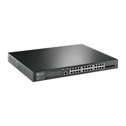 28-портов гигабитен L2 управляем комутатор TP-Link JetStream TL-SG3428MP PoE+ с 4 SFP слота - Офис техника