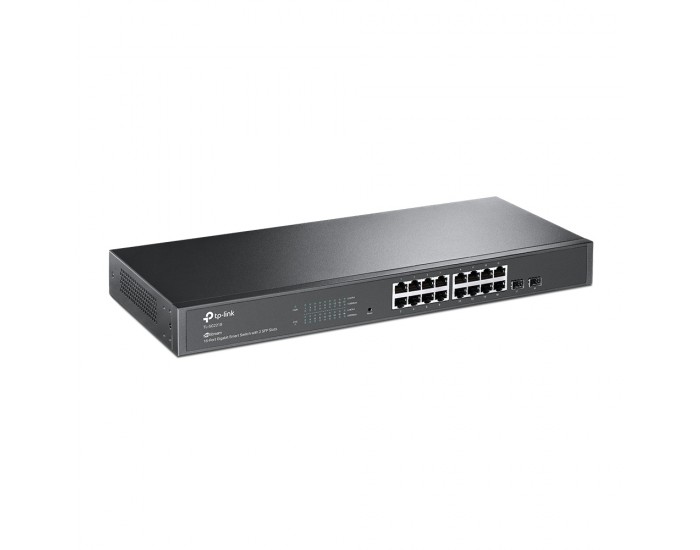16-портов гигабитен управляем комутатор TP-Link JetStream TL-SG2218 с 2 SFP слота