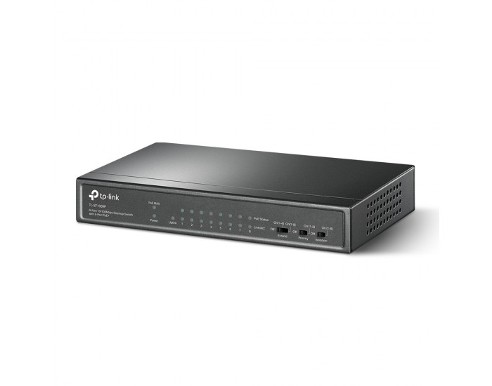 9-портов 10/100Mbps Desktop комутатор TP-Link TL-SF1009P с 8-PoE+ порта