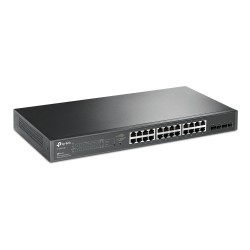 28-портов гигабитен управляем комутатор TP-Link JetStream PoE+ TL-SG2428P - Офис техника