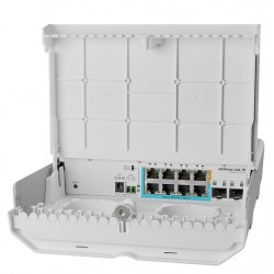8-портов външен комутатор Mikrotik netPower Lite 7R CSS610-1Gi-7R-2S+OUT - Рутери и Суичове
