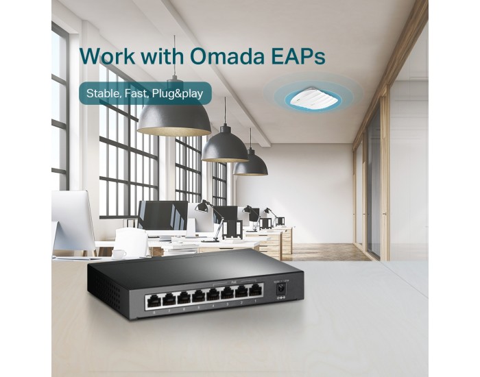 Комутатор TP-Link TL-SG1008P