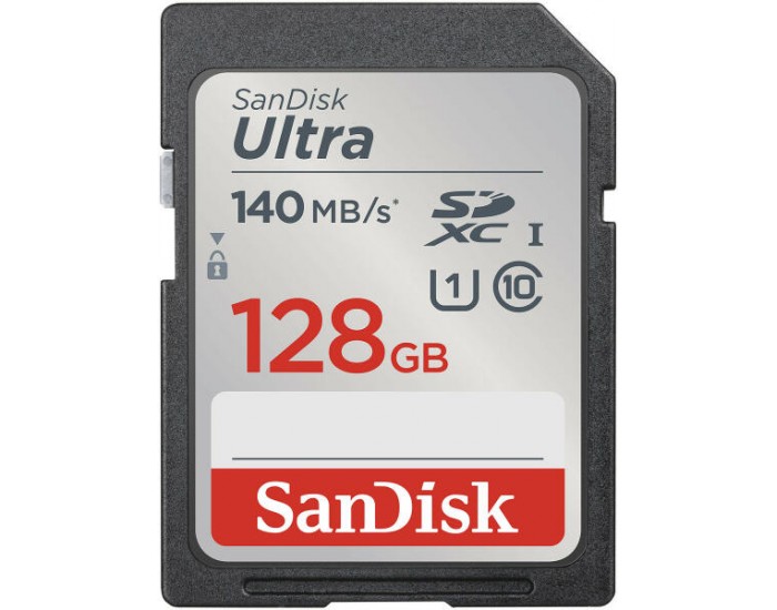 SANDISK Ultra 128GB SDXC Memory Card 140MB/s SANDISK Ultra 128GB SDXC Memory Card 140MB/s