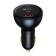 Зарядно за кола Baseus Qualcomm Quick Charge 5 USB, 2x USB-C, 160W TZCCZM-0G - сиво