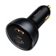 Зарядно за кола Baseus Qualcomm Quick Charge 5 USB, 2x USB-C, 160W TZCCZM-0G - сиво