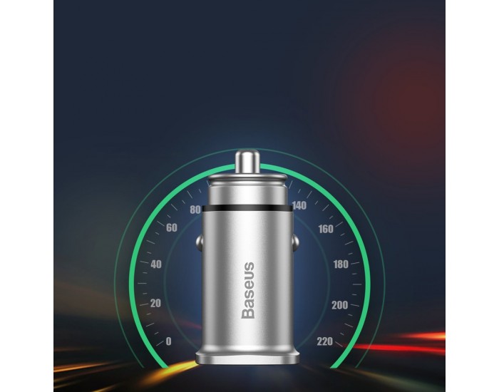 Зарядно за кола Baseus Square 2x USB QC3.0 30W CCALL-DS01 - черно