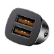 Зарядно за кола Baseus Square 2x USB QC3.0 30W CCALL-DS01 - черно