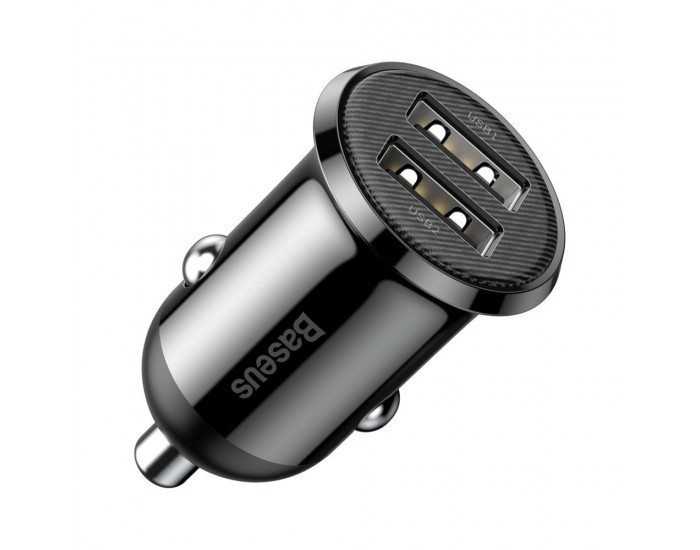 Зарядно за кола Baseus Grain Pro 2x USB 4.8 A CCALLP-01 - черно
