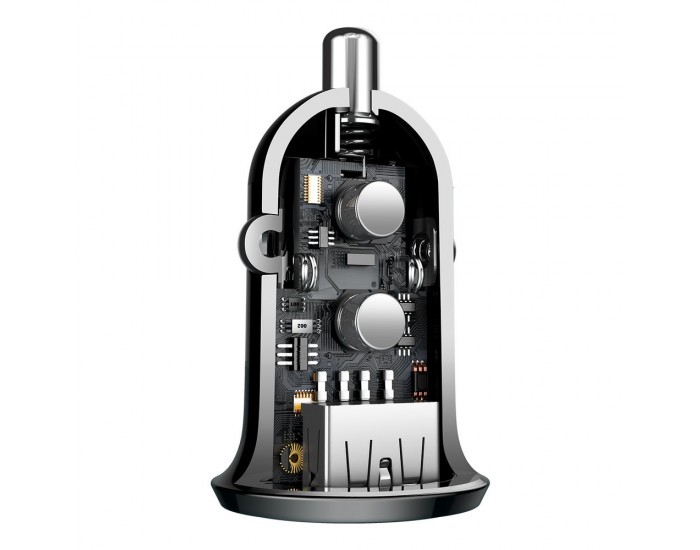 Зарядно за кола Baseus Grain Pro 2x USB 4.8 A CCALLP-01 - черно