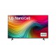 Телевизор LG 65NANO81T3A, 65" 4K HDR Smart Nano Cell TV, 3840x2160, DVB-T2/C/S2, AI Alpha 5 Gen7, HDR 10 PRO, webOS 24, ThinQ AI, WiFi, Clear Voice, AI Upscaling, Bluetooth, Hdmi, CI, LAN, AirPlay2, SPDIF, 2 Pole stand, Silver