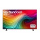 Телевизор LG 50NANO81T3A, 50" 4K HDR Smart Nano Cell TV, 3840x2160, DVB-T2/C/S2, AI Alpha 5 Gen7, HDR 10 PRO, webOS 24, ThinQ AI, WiFi, Clear Voice, AI Upscaling, Bluetooth, Hdmi, CI, LAN, AirPlay2, SPDIF, 2 Pole stand, Titan