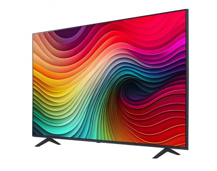 Телевизор LG 50NANO81T3A, 50" 4K HDR Smart Nano Cell TV, 3840x2160, DVB-T2/C/S2, AI Alpha 5 Gen7, HDR 10 PRO, webOS 24, ThinQ AI, WiFi, Clear Voice, AI Upscaling, Bluetooth, Hdmi, CI, LAN, AirPlay2, SPDIF, 2 Pole stand, Titan