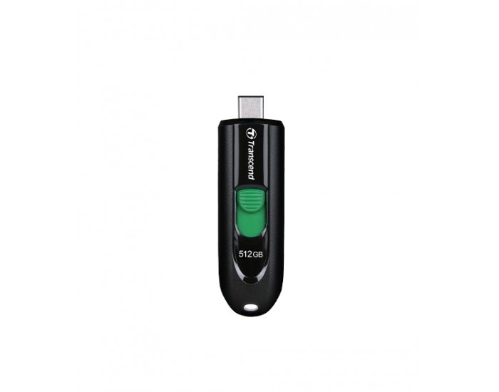 Памет Transcend 512GB, USB3.2, Pen Drive, Type-C, Capless, Black Памет Transcend 512GB, USB3.2, Pen Drive, Type-C, Capless, Black