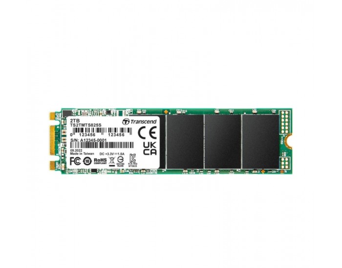 Твърд диск Transcend 2TB, M.2 2280 SSD, SATA3 B+M Key, TLC