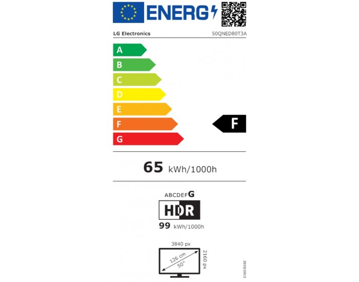 Телевизор LG 50QNED80T3A, 50" 4K QNED HDR Smart TV, 3840x2160, DVB-T2/C/S2, Alpha 5 AI 4K Gen7, HDR 10 PRO, webOS 24 ThinQ, 4K Upscaling, WiFi 5, Voice Controll, Bluetooth 5.1, AirPlay 2, LAN, CI, HDMI, SPDIF, 2 pole Stand , Silver