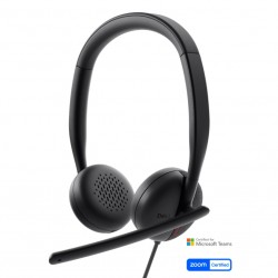 Слушалки Dell Wired Headset WH3024 + Dell Wired Headset Ear Cushions - HE324 - Офис техника