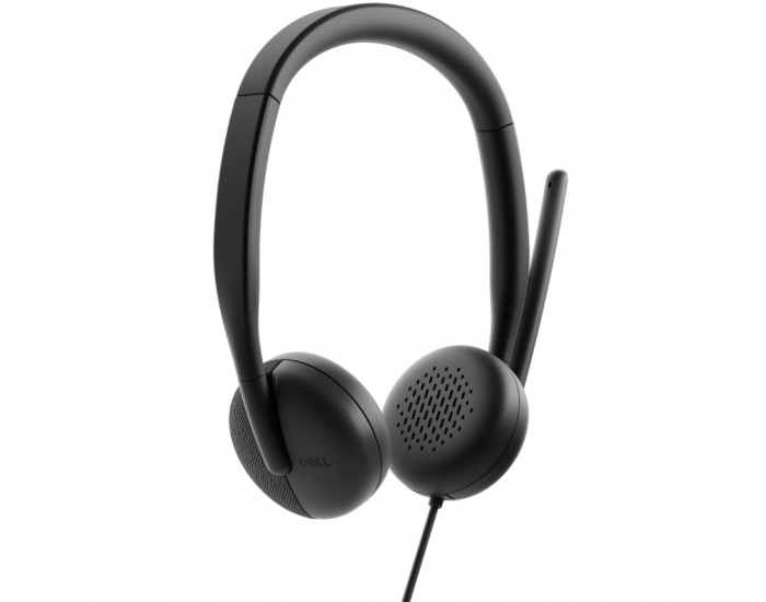 Слушалки Dell Wired Headset WH3024 + Dell Wired Headset Ear Cushions - HE324