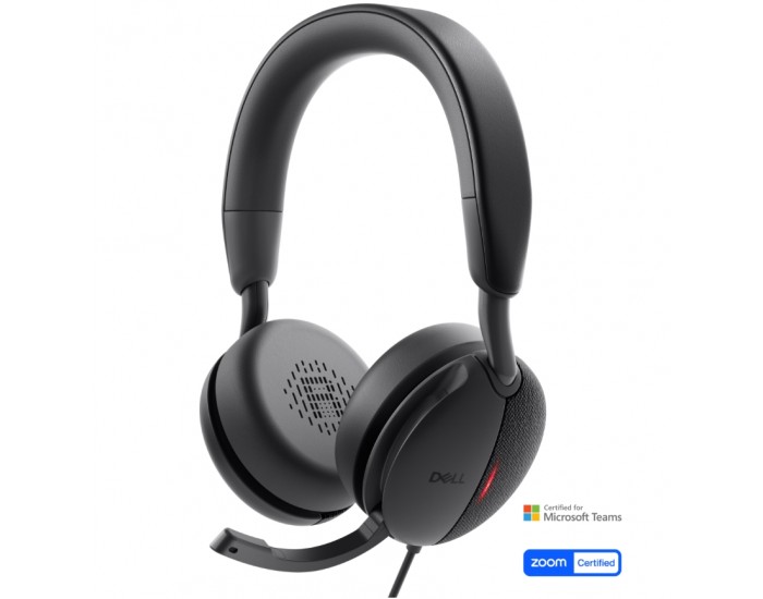 Слушалки Dell Pro Wired ANC Headset WH5024 + Dell Pro Wired / Wireless Headset Ear Cushions - HE524