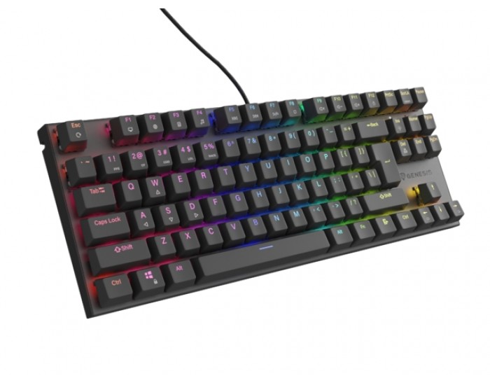 Клавиатура Genesis Mechanical Gaming Keyboard Thor 303 TKL RGB Backlight Brown Switch US Layout Black Клавиатура Genesis Mechanical Gaming Keyboard Thor 303 TKL RGB Backlight Brown Switch US Layout Black