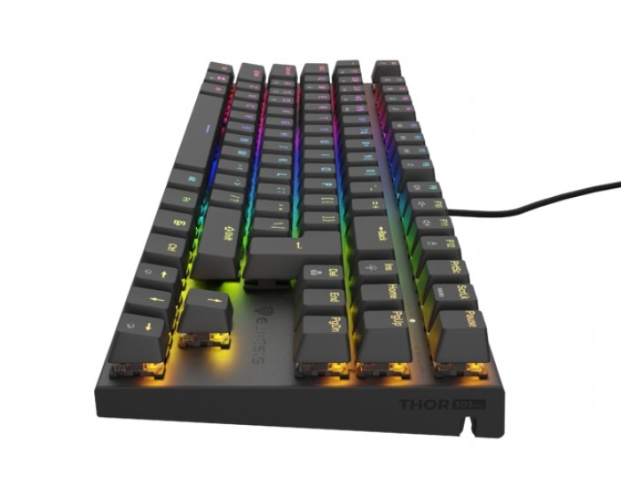 Клавиатура Genesis Mechanical Gaming Keyboard Thor 303 TKL RGB Backlight Brown Switch US Layout Black Клавиатура Genesis Mechanical Gaming Keyboard Thor 303 TKL RGB Backlight Brown Switch US Layout Black