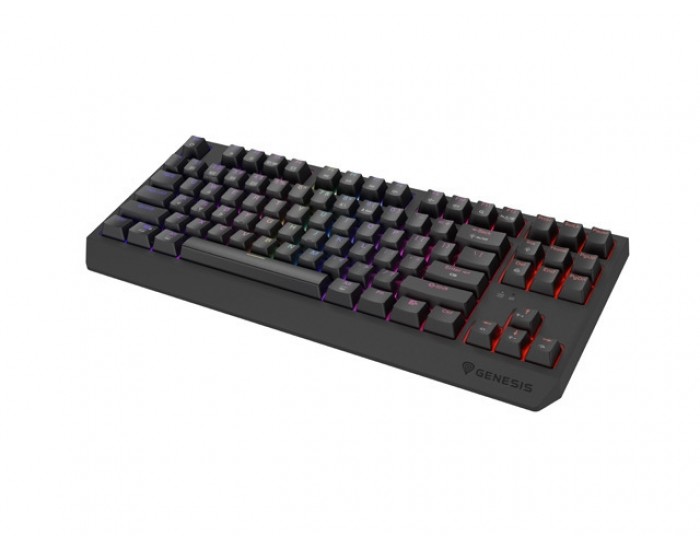 Клавиатура Genesis Gaming Keyboard Thor 230 TKL Wireless US Black RGB Mechanical Outemu Red Клавиатура Genesis Gaming Keyboard Thor 230 TKL Wireless US Black RGB Mechanical Outemu Red