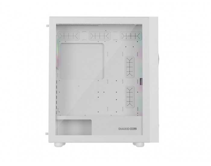 Кутия за компютър Genesis PC Case DIAXID 605 RGB Mini Tower Window, White Кутия за компютър Genesis PC Case DIAXID 605 RGB Mini Tower Window, White