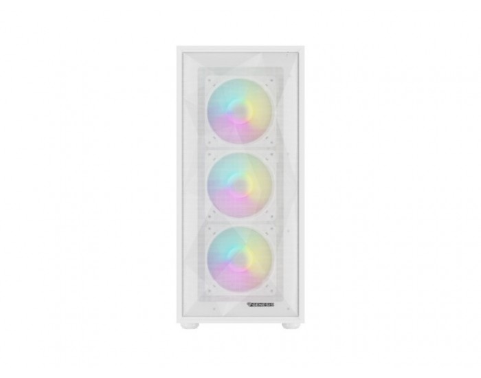 Кутия за компютър Genesis PC Case DIAXID 605 RGB Mini Tower Window, White Кутия за компютър Genesis PC Case DIAXID 605 RGB Mini Tower Window, White