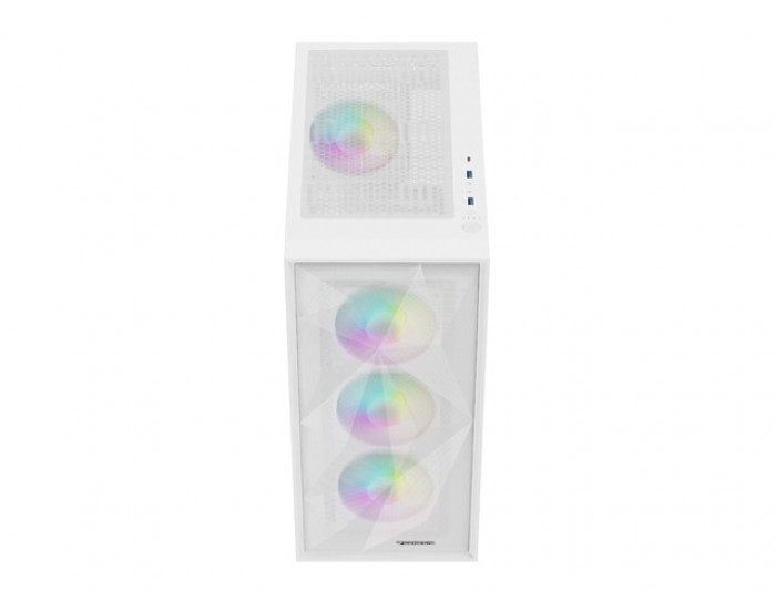 Кутия за компютър Genesis PC Case DIAXID 605 RGB Mini Tower Window, White Кутия за компютър Genesis PC Case DIAXID 605 RGB Mini Tower Window, White