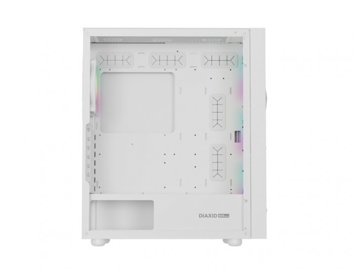 Кутия за компютър Genesis PC Case DIAXID 605 RGB Mini Tower Window, White Кутия за компютър Genesis PC Case DIAXID 605 RGB Mini Tower Window, White