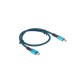Кабел Lanberg USB-C(M) -> USB-C (M) 4.0 cable 0.5m 100W 8K 30Hz Black-Blue Кабел Lanberg USB-C(M) -> USB-C (M) 4.0 cable 0.5m 100W 8K 30Hz Black-Blue
