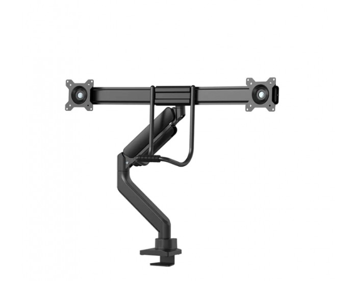Стойка Neomounts by NewStar Screen Desk Mount 2 screens (topfix clamp & grommet), Black Стойка Neomounts by NewStar Screen Desk Mount 2 screens (topfix clamp & grommet), Black