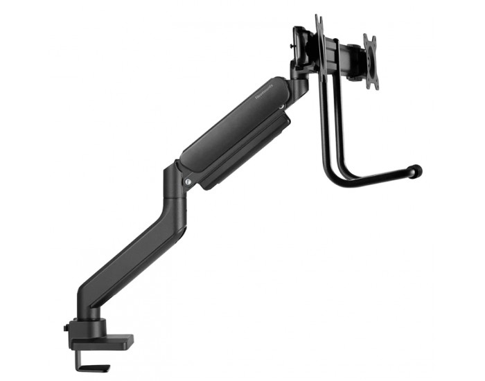 Стойка Neomounts by NewStar Screen Desk Mount 2 screens (topfix clamp & grommet), Black Стойка Neomounts by NewStar Screen Desk Mount 2 screens (topfix clamp & grommet), Black