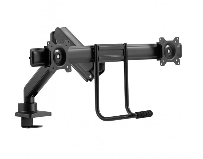 Стойка Neomounts by NewStar Screen Desk Mount 2 screens (topfix clamp & grommet), Black Стойка Neomounts by NewStar Screen Desk Mount 2 screens (topfix clamp & grommet), Black