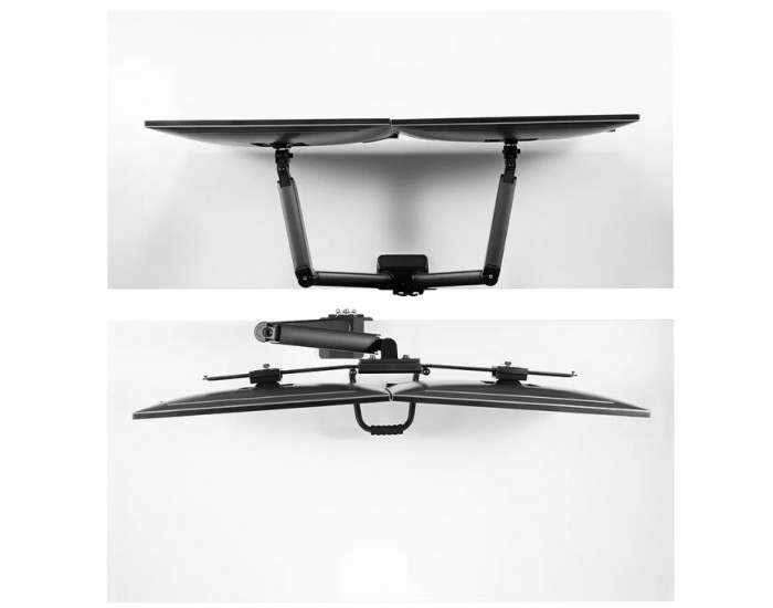 Стойка Neomounts by NewStar Screen Desk Mount 2 screens (topfix clamp & grommet), Black Стойка Neomounts by NewStar Screen Desk Mount 2 screens (topfix clamp & grommet), Black