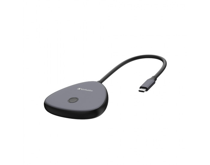 Адаптер Verbatim Share My Screen USB-C Wireless Display Adapter 4K with Hub WDA-02