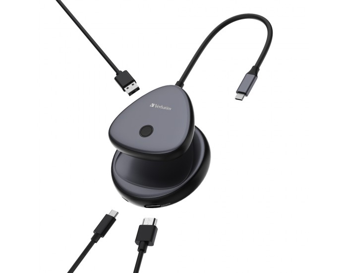 Адаптер Verbatim Share My Screen USB-C Wireless Display Adapter 4K with Hub WDA-02