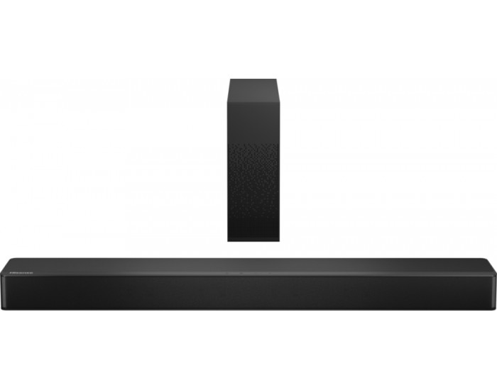 Аудио система Hisense HS2100 2.1 Ch 240W Sound Bar with Wireless Subwoofer - DTS Virtual X, Dolby Audio, 6 EQ Modes, HDMI ARC, Bluetooth 5.3 Аудио система Hisense HS2100 2.1 Ch 240W Sound Bar with Wireless Subwoofer - DTS Virtual X, Dolby Audio, 6 EQ Modes, HDMI ARC, Bluetooth 5.3